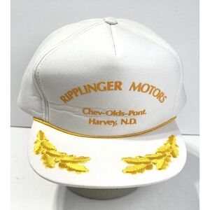 Vintage‎ Foam Flat Bill North Dakota Trucker Hat